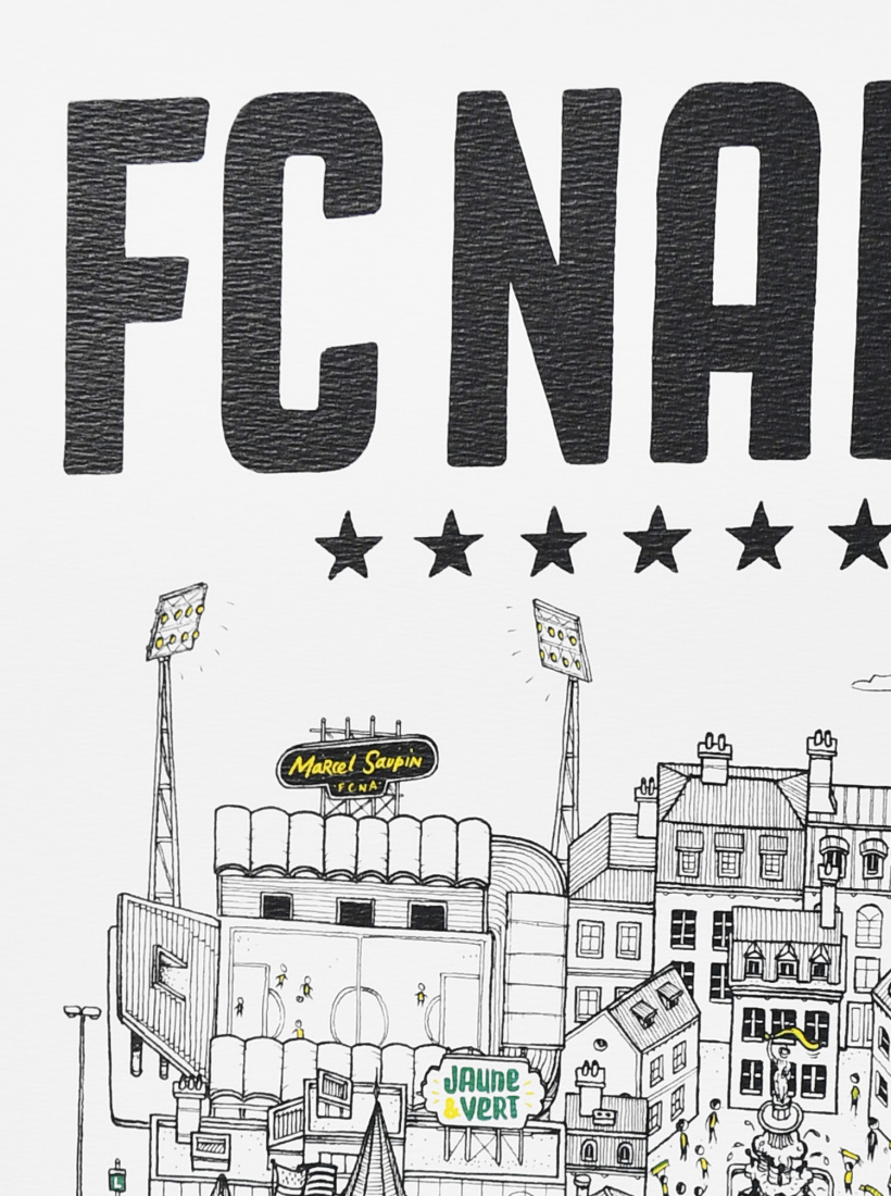Illustration FC Nantes x Docteur Paper