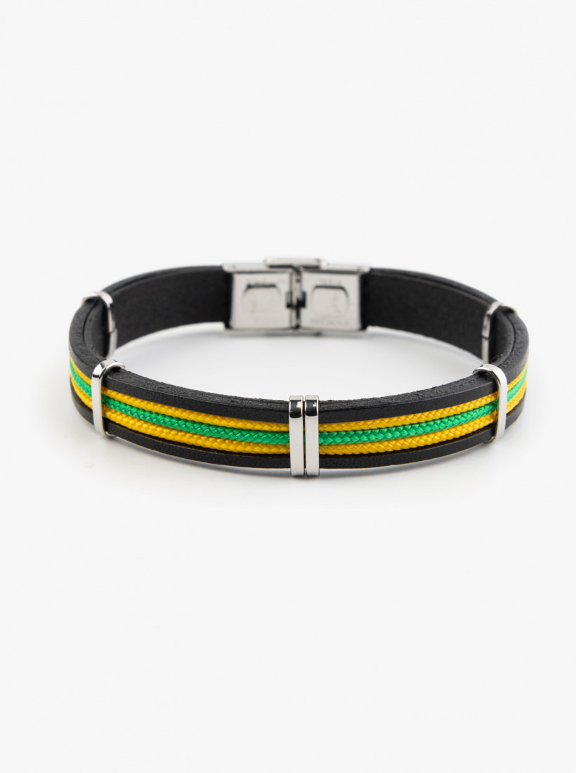 Bracelet Cuir Bicolore 22CM 22/23